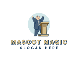 Campaign Politician Mascot logo design