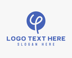 Simple - Modern String Letter Y logo design