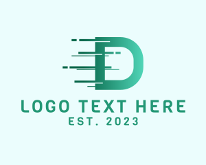 Digital Software Letter D logo