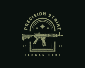 Military Rifle Gun logo
