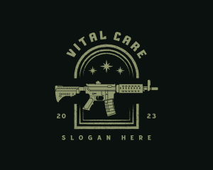 Military Rifle Gun logo