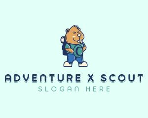 Adventure Beaver Camper logo design