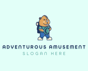 Adventure Beaver Camper logo design