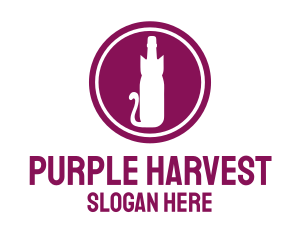 Purple Cat Winery logo design