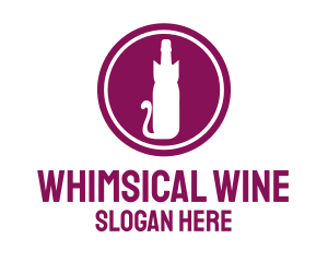 Purple Cat Winery logo design