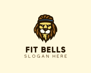 Fitness Lion Head   logo design