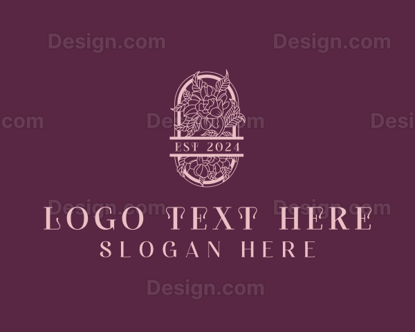 Elegant Flower Garden Logo