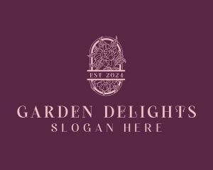 Elegant Flower Garden  logo design