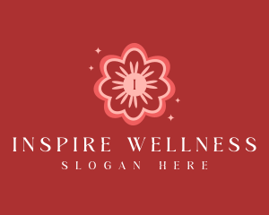 Flower Spa Wellness logo design