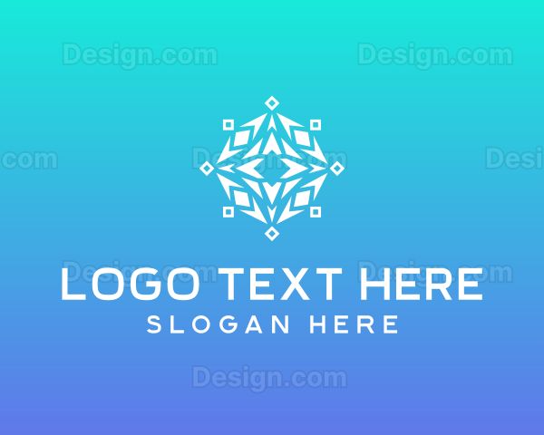 Radial Geometric Pattern Logo