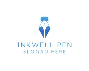 Fountain Pen Nib Star logo design