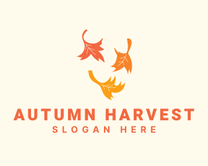 Nature Autumn Leaves logo design