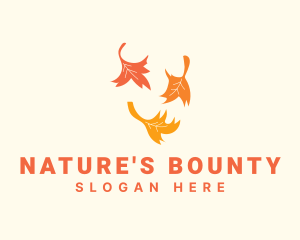 Nature Autumn Leaves logo design