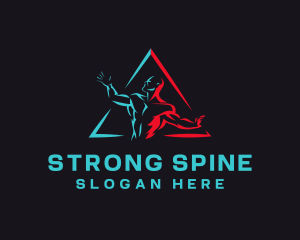 Strong Bodybuilder Gym logo design