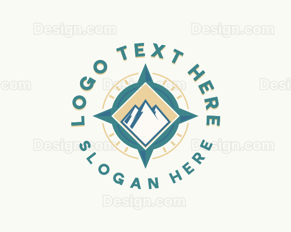 Mountain Peak Compass Logo