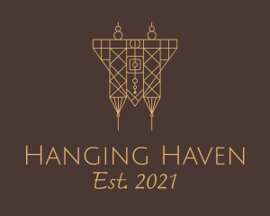 Native Woven Hanging Decor logo design