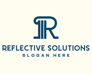 Professional Pillar Letter R logo design