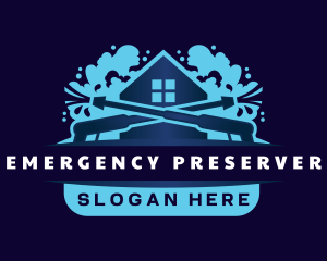 Pressure Wash Housekeeping logo design