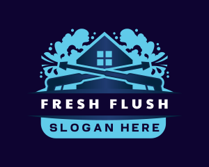 Pressure Wash Housekeeping logo design