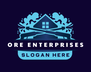 Pressure Wash Housekeeping logo design