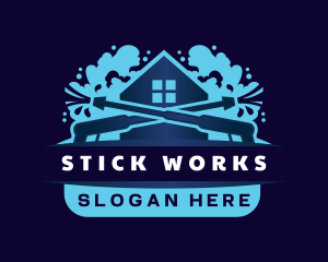 Pressure Wash Housekeeping logo design