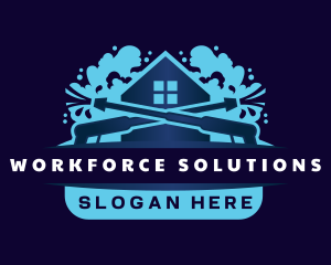 Pressure Wash Housekeeping logo design