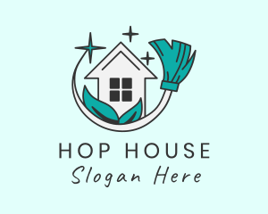 Eco Broom House logo design