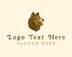 Dog Husky Puppy logo