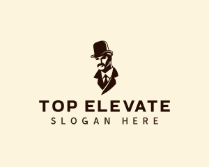 Gentleman Fashion Hat logo design