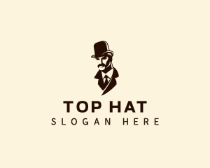 Gentleman Fashion Hat logo design