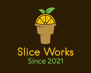 Lemon Ice Cream logo design