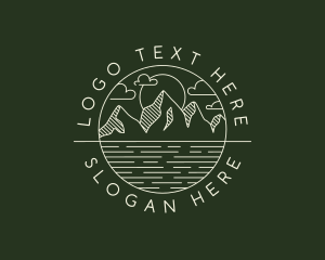 Hipster Mountain Peak logo