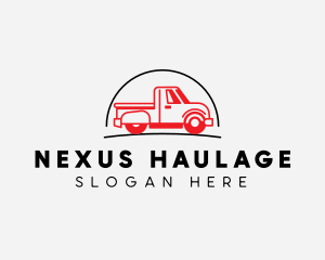 Pickup Truck Vehicle logo design