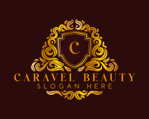 Luxury Decorative Shield logo design