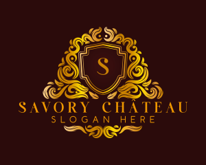 Luxury Decorative Shield logo design