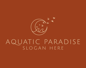 Bird Paradise Moon logo design