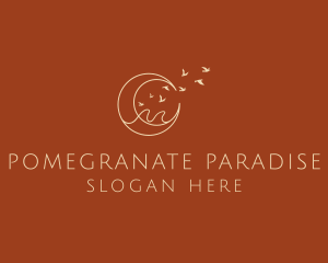 Bird Paradise Moon logo design