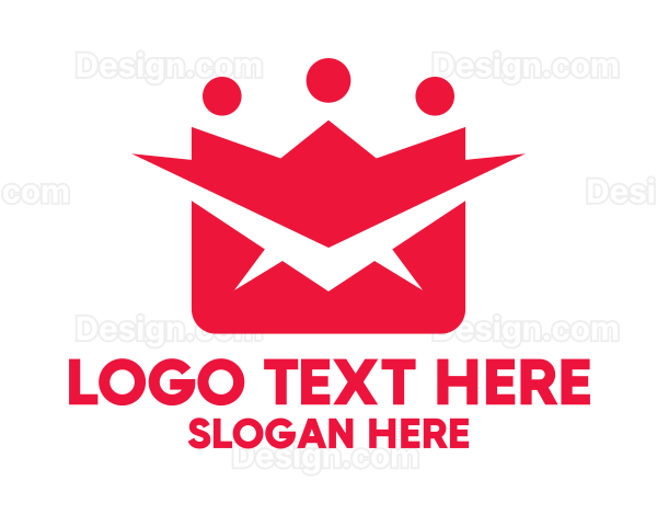 Red Mail Crown Logo