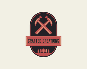 Hammer Carpentry  Woodworking  logo design