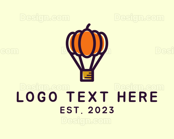 Pumpkin Hot Air Balloon Logo