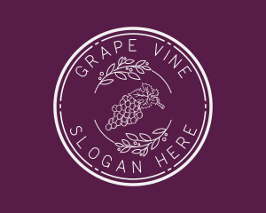 Organic Grapes Plantation logo design