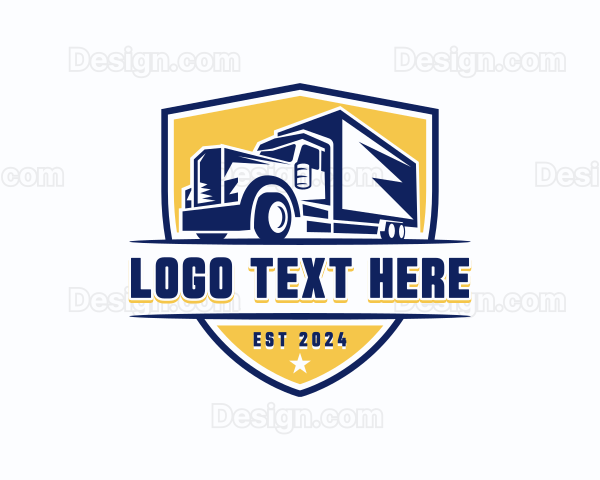 Cargo Truck Shield Logo