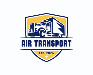 Cargo Truck Shield logo design