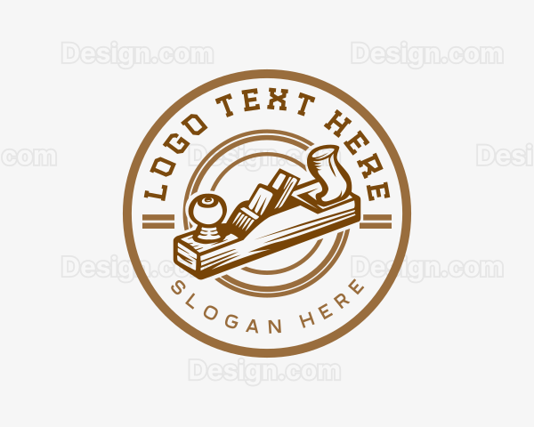 Carpentry Wood Planer Logo