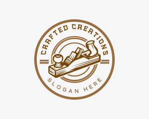 Carpentry Wood Planer logo design