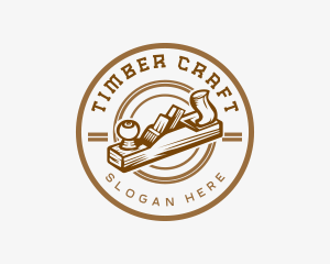 Carpentry Wood Planer logo design