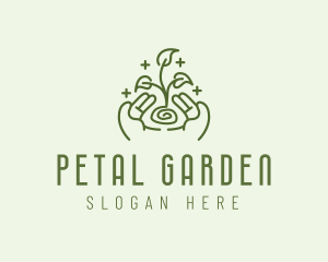 Gardening Plant Sprout logo design