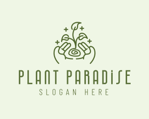 Gardening Plant Sprout logo design