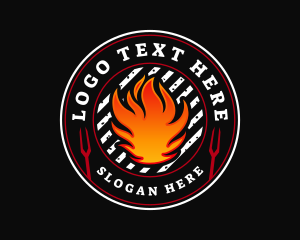 BBQ Grill Cooking logo