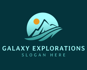 Mountain Sun Travel logo design